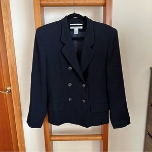 Rena Rowan Navy Wool Blazer
